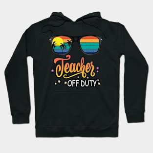 teacher off duty sunglasses beach sunset summer vintage Hoodie